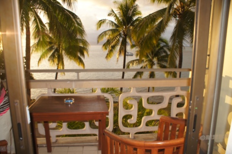 Balcony at the InterContinental Resort Tahiti